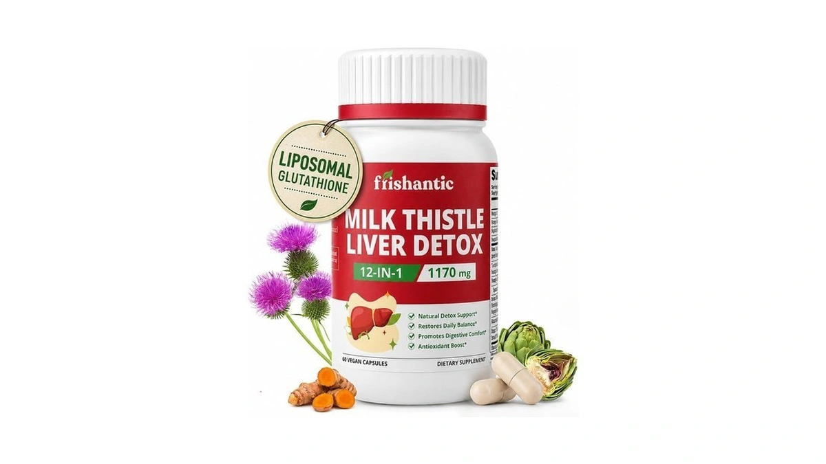 Frishantic Milk Thistle Liver Detox 320mg 60 Capsules, 30-day Supply