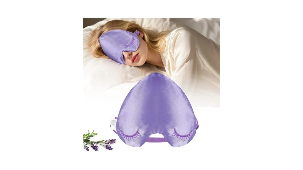 Weighted Eye Mask, Satin Eye Pillow With Lavender,relaxation & Stress