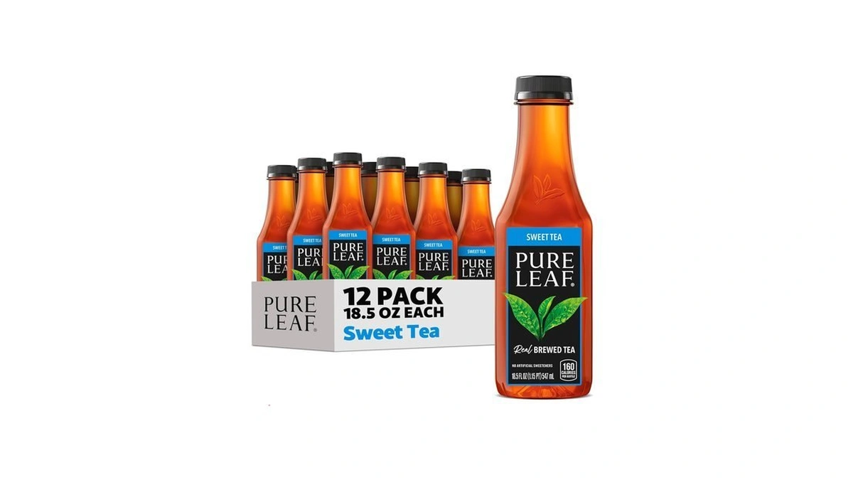 Pure Leaf Iced Tea, Sweet Tea, Real Brewed Tea, 18.5