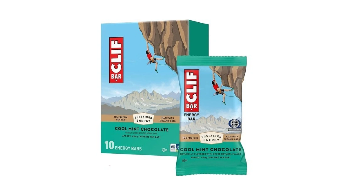 Clif Bar Protein Energy Bars, Cool Mint Chocolate With Caffeine,