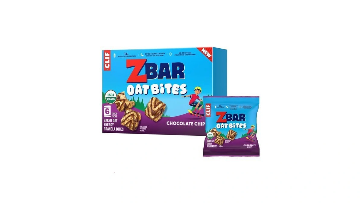 Zbar Oat Bites Chocolate Chip Baked Oat Energy Granola Bites,