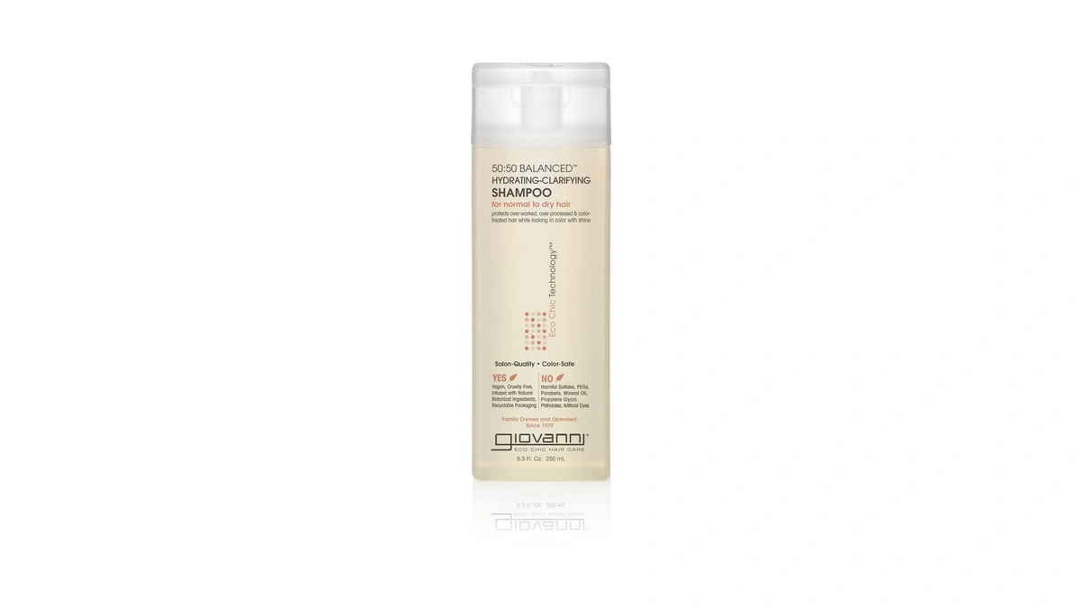 Giovanni Eco Chic 50:50 Balanced Hydrating Clarifying Shampoo, 8.5 Oz