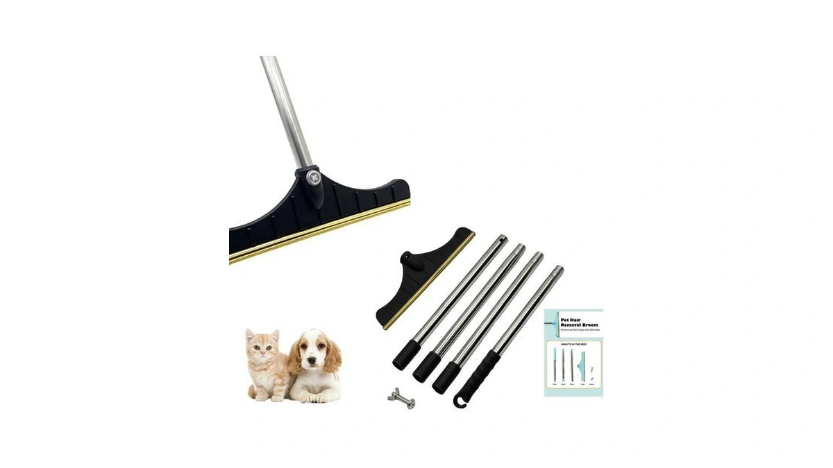 Premium Stainless Steel Pet Hair Removal Carpet Rake | Reusable