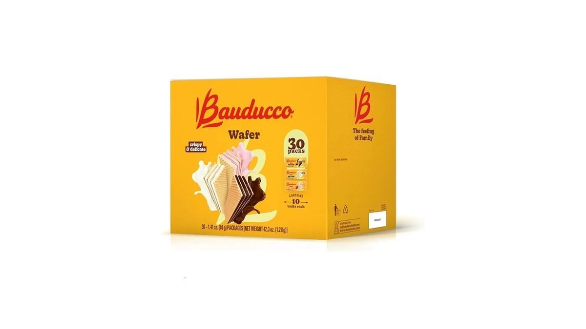 Bauducco Wafer Single-serve Box – Crispy Wafers In Chocolate, Vanilla,