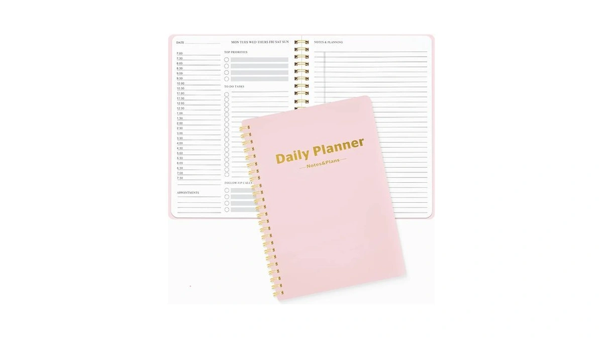 Mstonal Daily Planner Notebook, 80 Sheets Undated Do List Planner