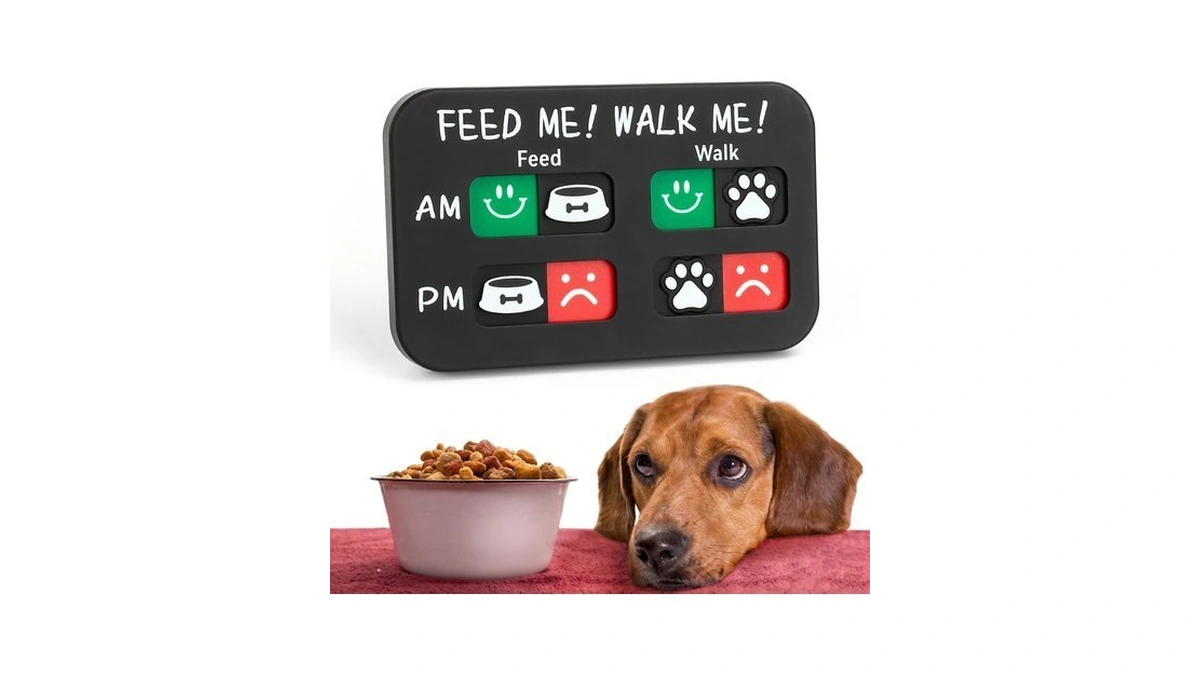 Yauyik Pet Feeding Reminder Magnet, Dog Fed Sign Tracker, Puppy