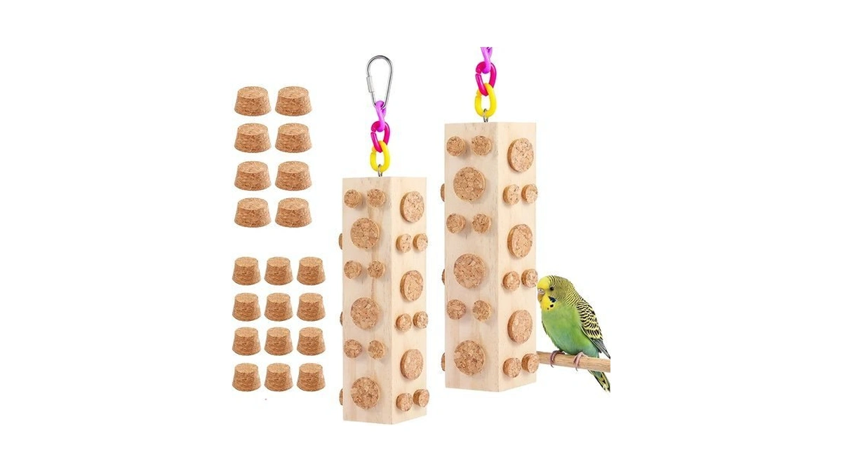 Bird Foraging Toy Parakeet Toys For Budgie, Conure, Cockatiel, Lovebird,