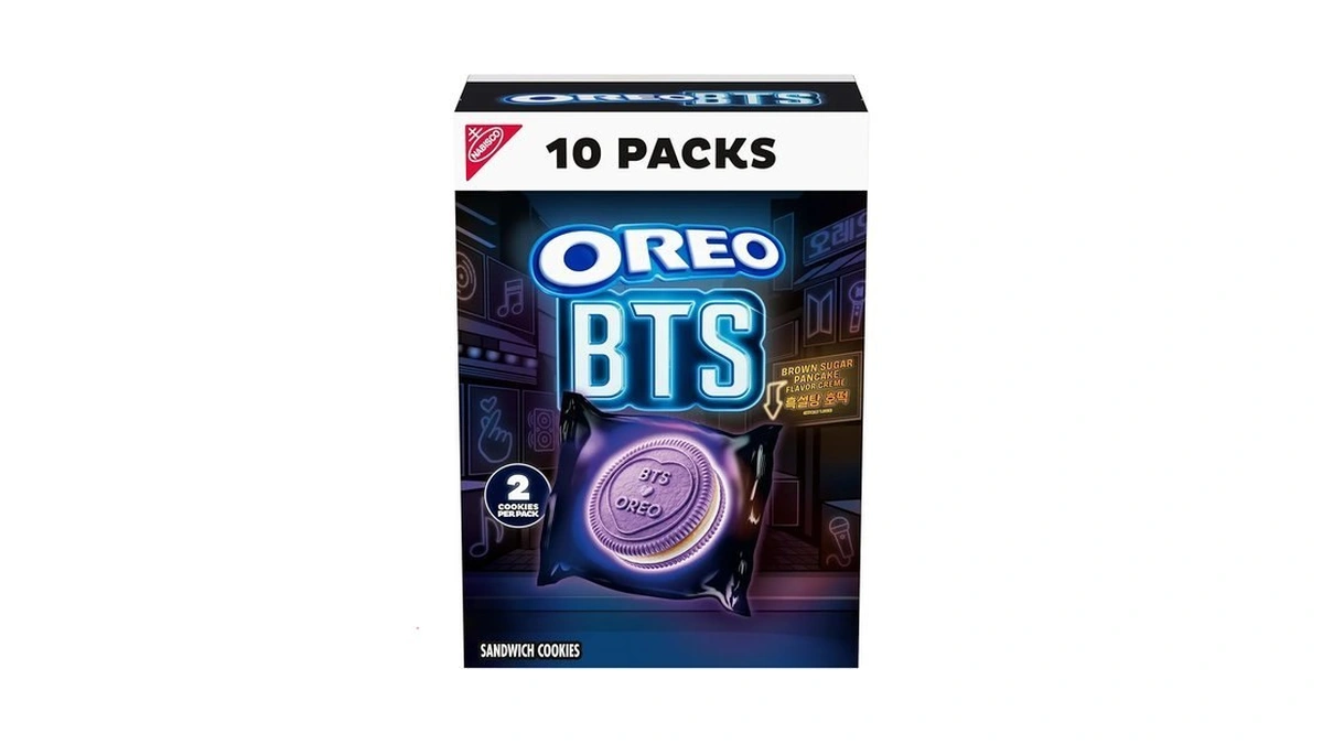 Oreo Bts Sandwich Cookies, Limited Edition, 10 Snack Packs (2