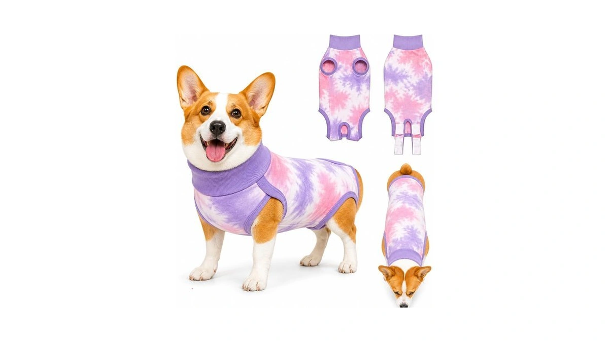 Torjoy Dog Recovery Suit After Surgery, Zipper Onesie For Spay