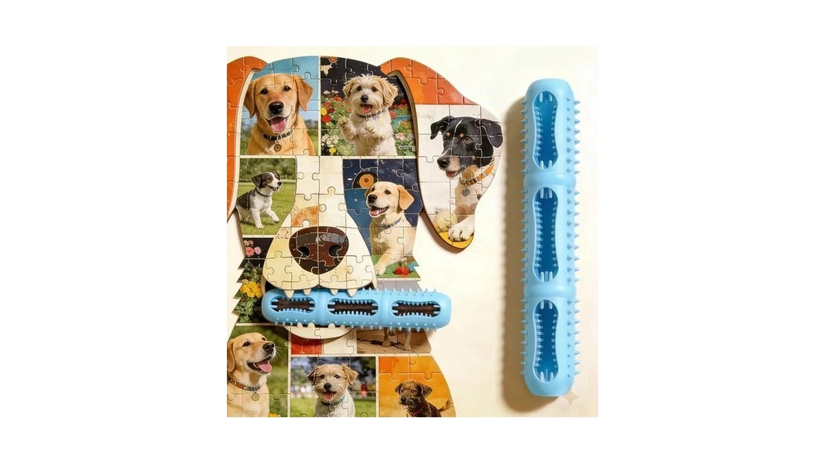 Eternalyme Dog Chew Toys, Dog Toothbrush Toy For Cleaning Teeth,
