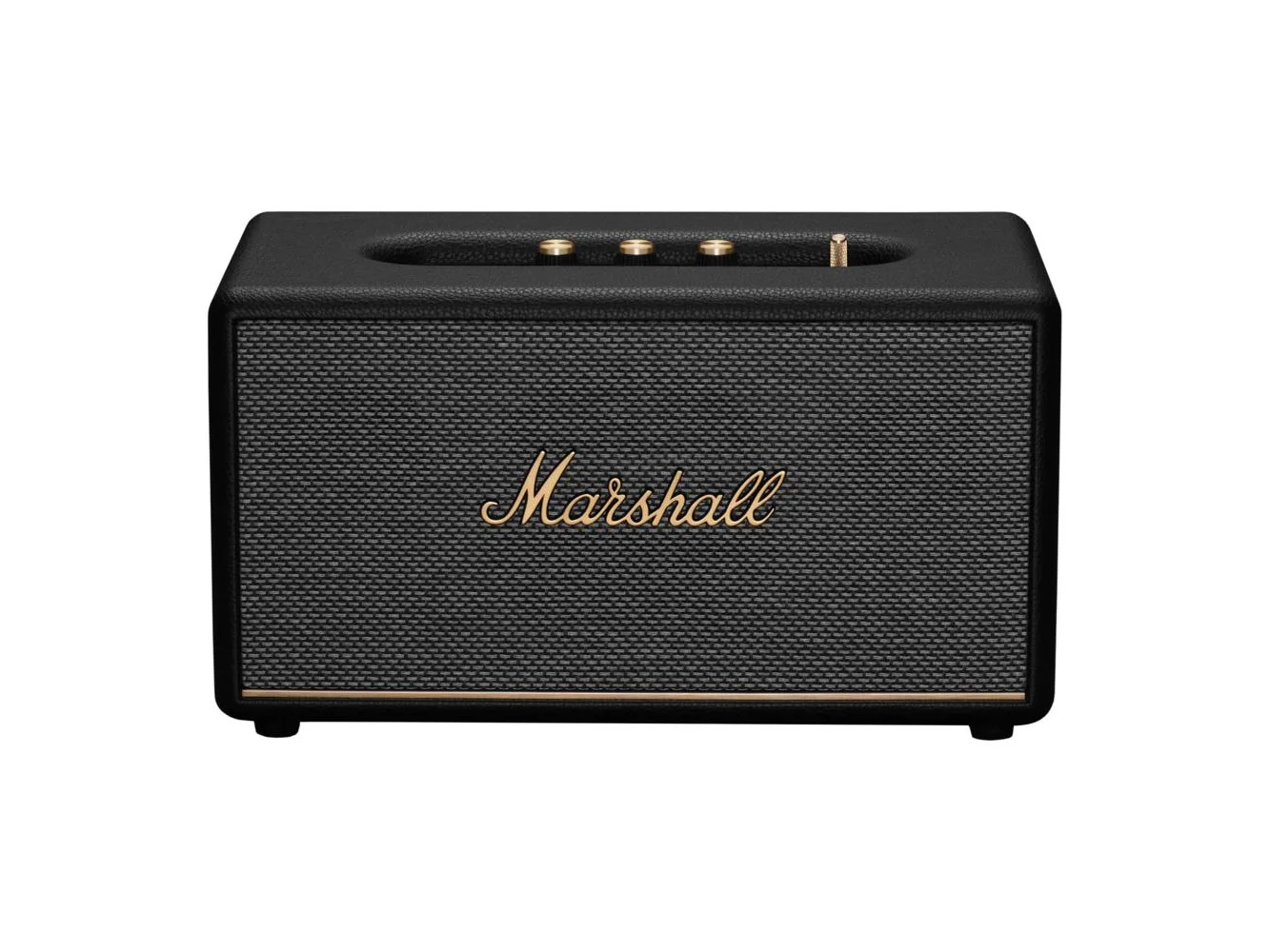 **Marshall - Stanmore III Bluetooth Home Speaker with Bass / Treble / Volume Controls and 3.5 mm Auxiliary / RCA Inputs - Black**