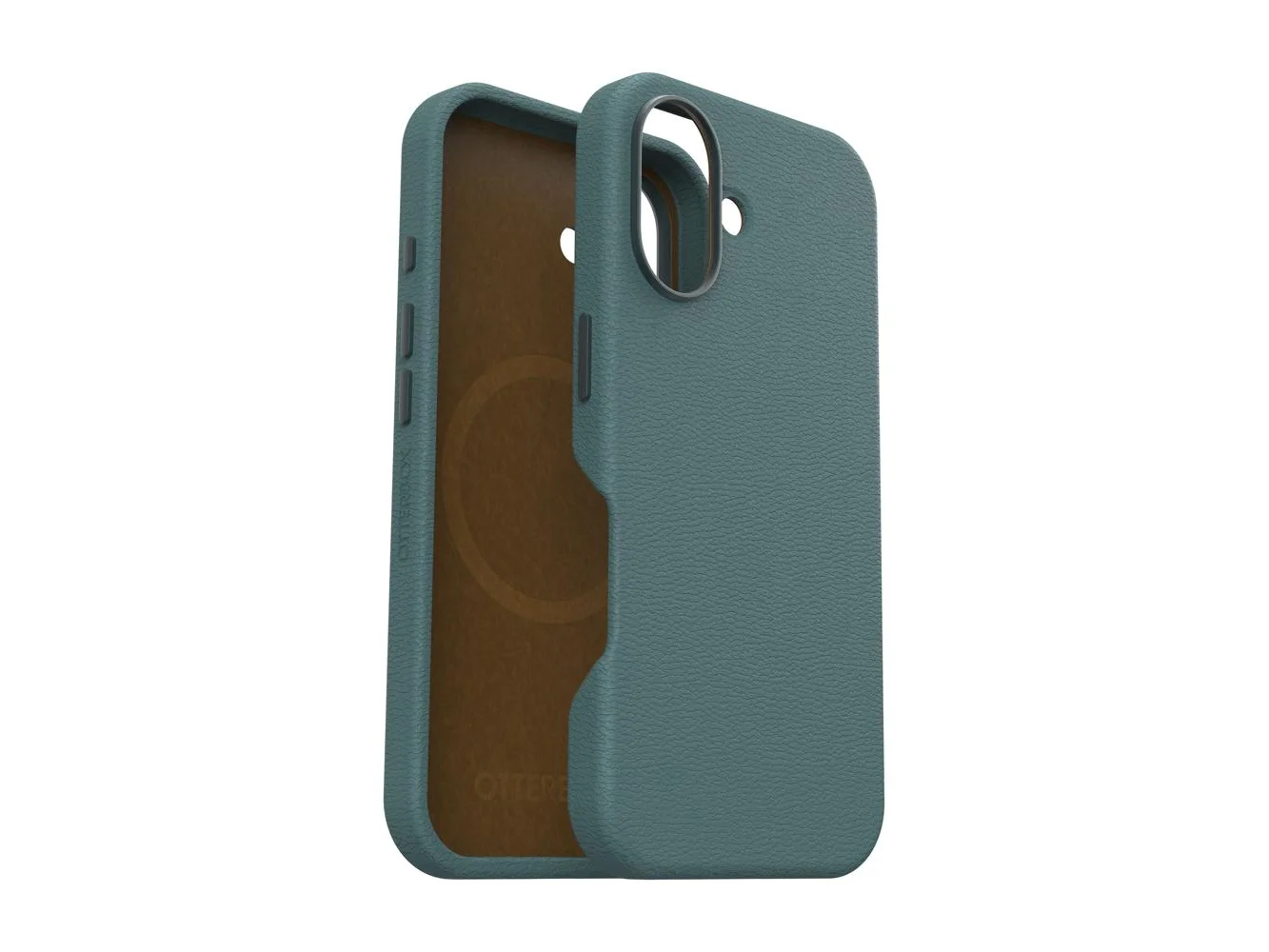 **OtterBox - Symmetry Cactus Leather Series Hard Shell for MagSafe for Apple iPhone 16 - Juniper Sprig**