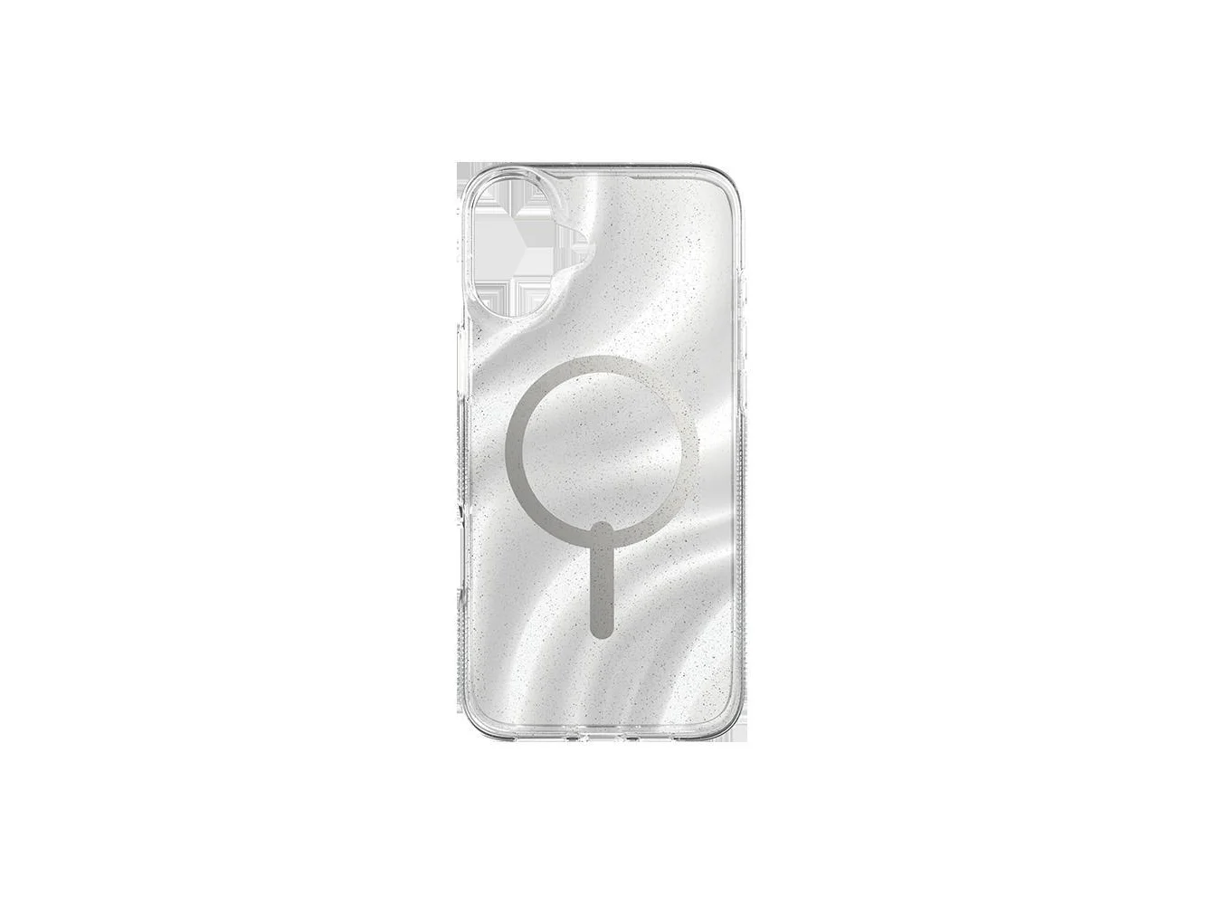 **ZAGG - Milan Snap MagSafe Case - iPhone 16 Plus - Silver Glitter**