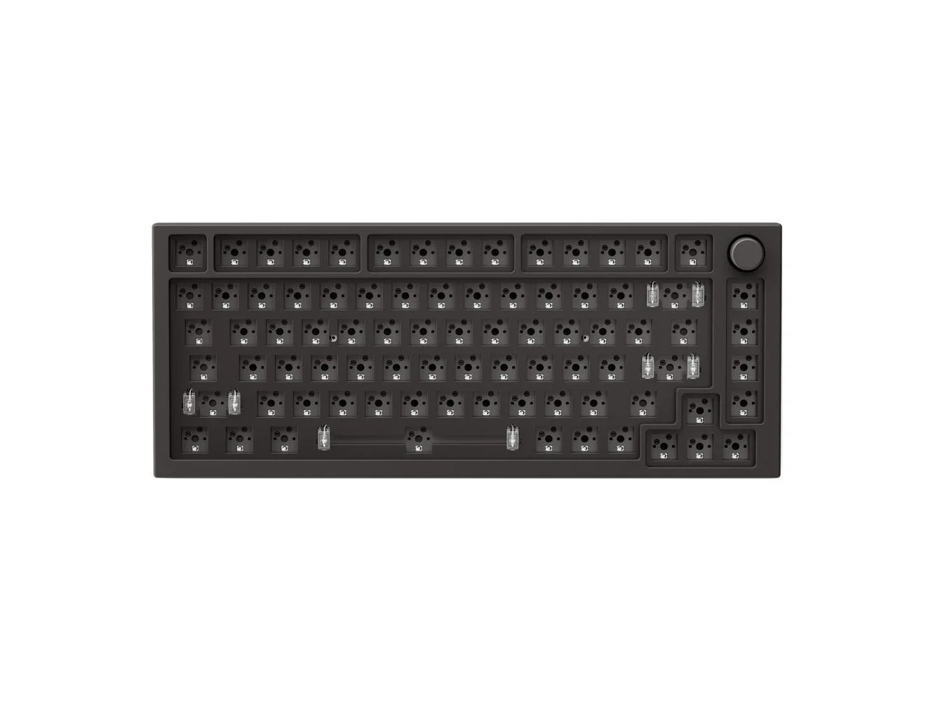 **Glorious - GMMK Pro Barebone High Profile Gasket Mounted RGB 75% Wired Mechanical Keyboard - Black**