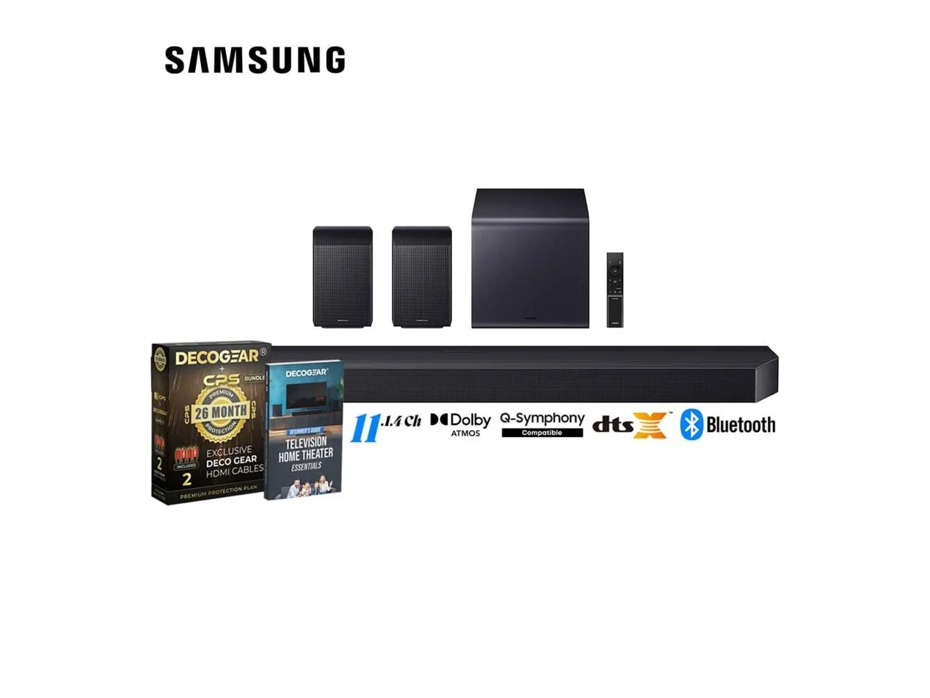 **Samsung - HW-Q990F Q Series Soundbar 11.1.4 ch (2025) + 26 Months Protection Bundle**