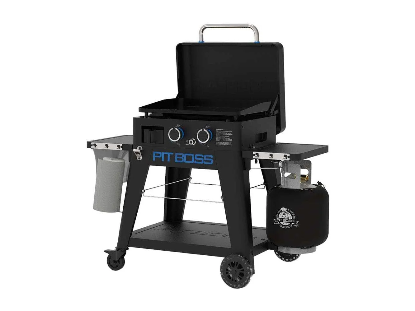 **Pit Boss - Ultimate Outdoor Gas 2-Burner Griddle - Black**