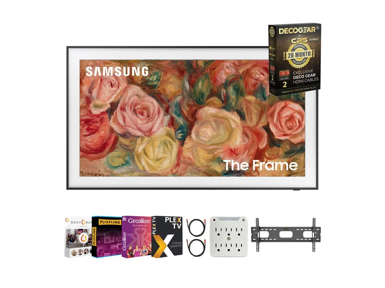 **Samsung - 75" The Frame 2024 + 26 Month Protection & Movies Streaming Pack**