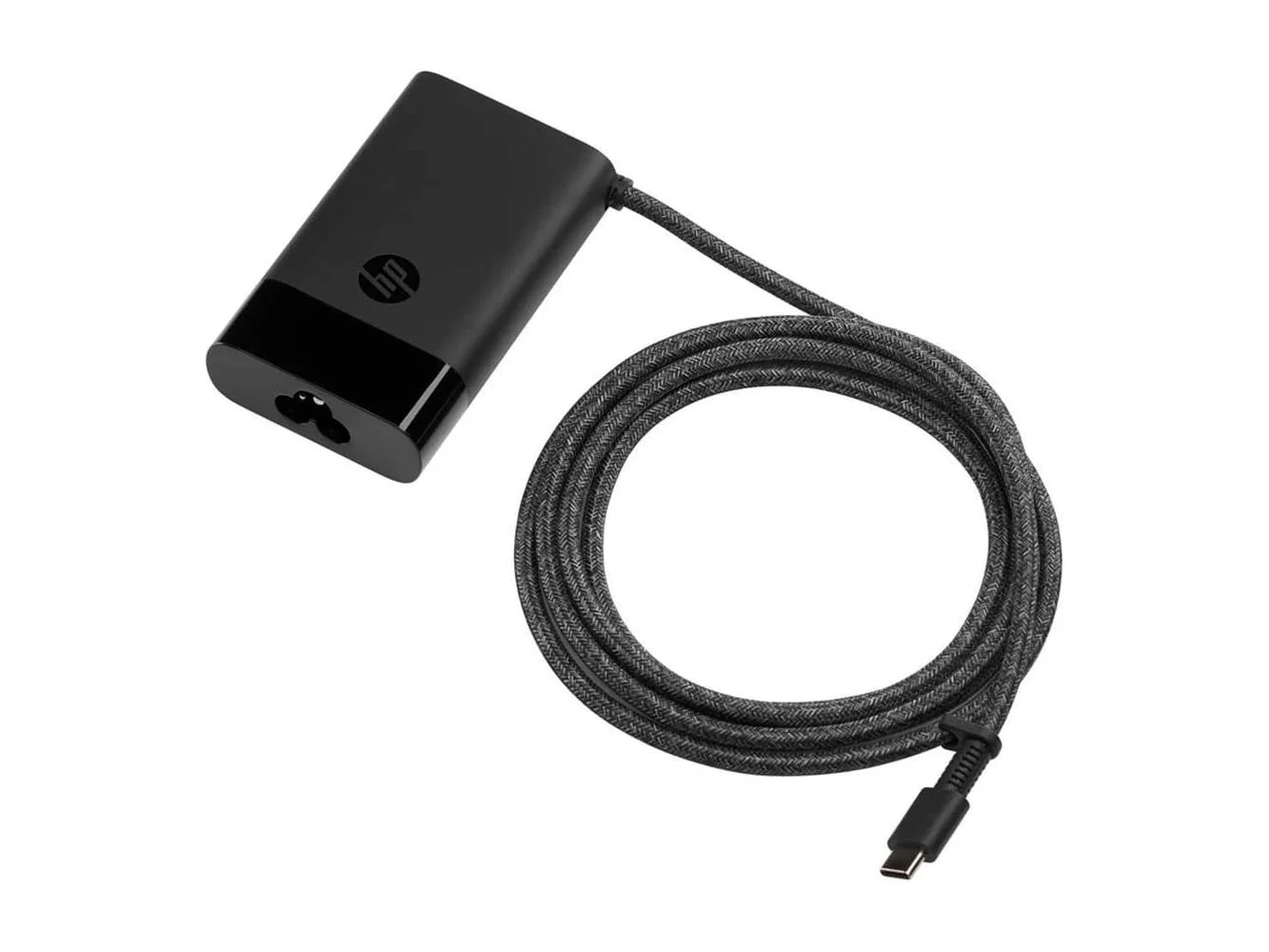 **HP - 65W USB Type-C Laptop Power Charger 671R3AA#ABA - Black**