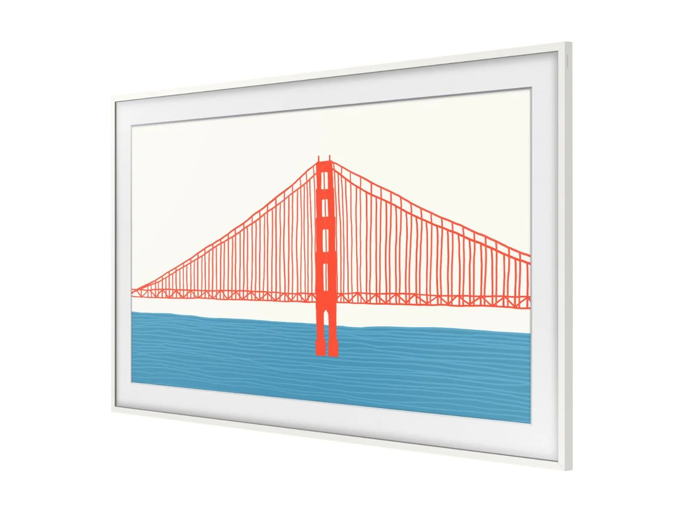 **Samsung - 50β The Frame Customizable Bezel - Modern White**