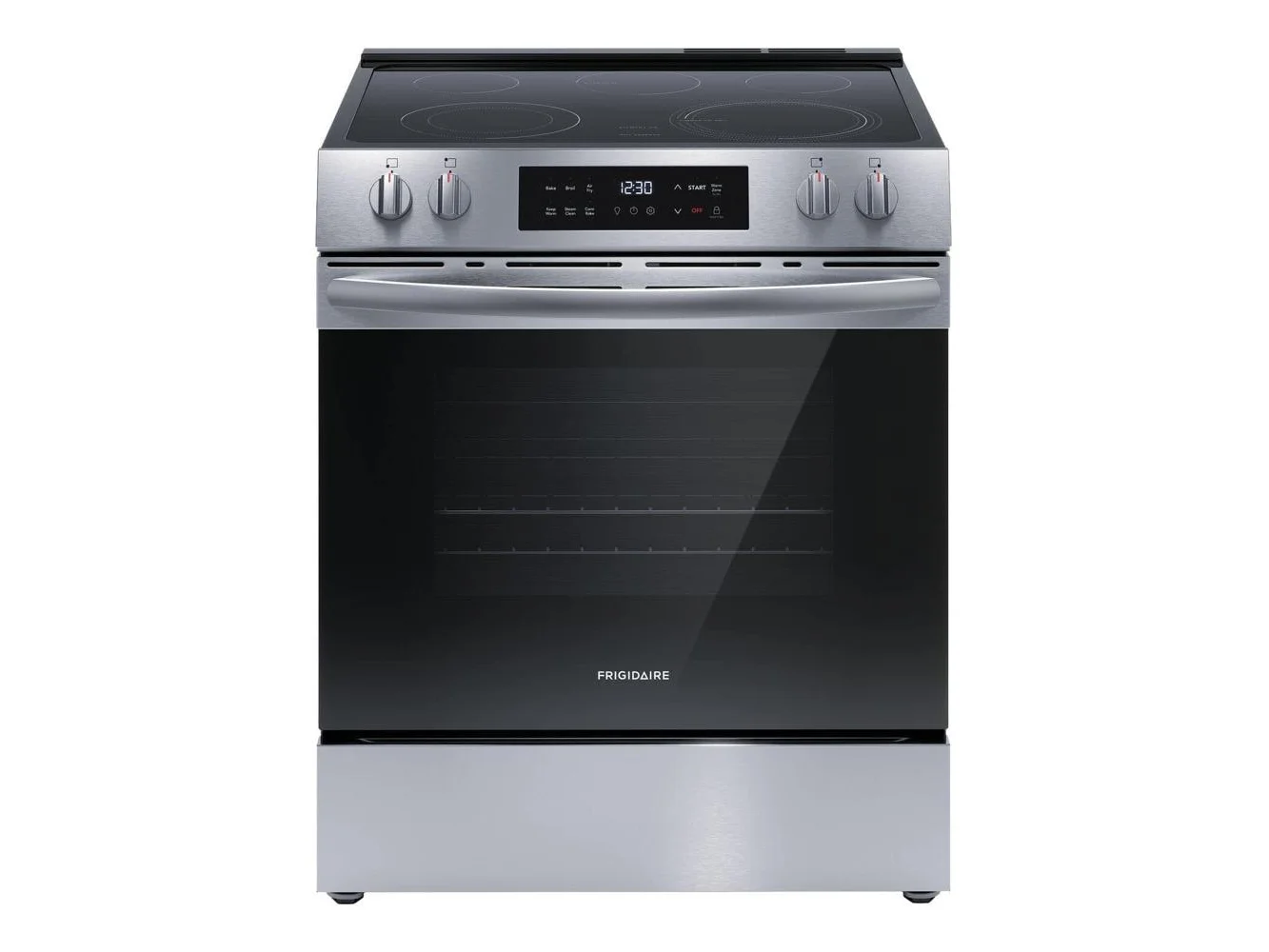 **Frigidaire - 30 in. Wide 5 elements 5.3 Cu ft. Slide In Electric Range with Air Fry and Steam Clean - Stainless Steel**