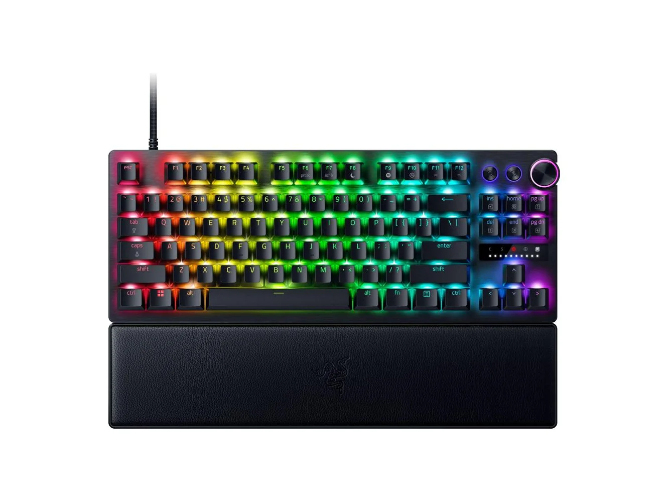 **Razer - Huntsman V3 Pro TKL Wired Analog Optical Linear Switch Gaming Keyboard with Snap Tap - Black**