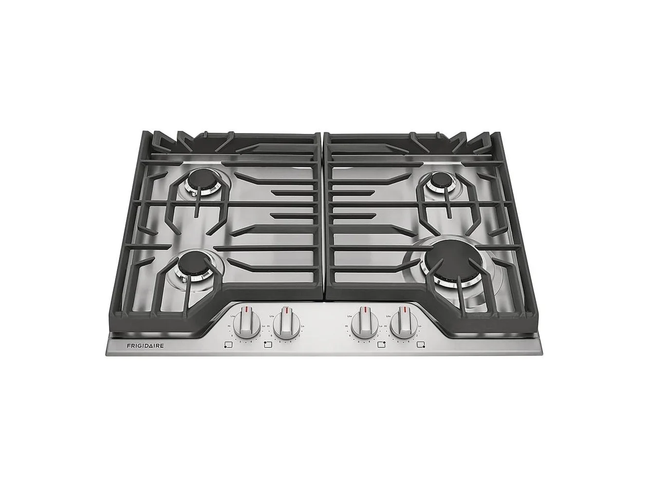 **Frigidaire - 30 in. Wide 4 Burners Built-In Gas Cooktop - Stainless Steel**