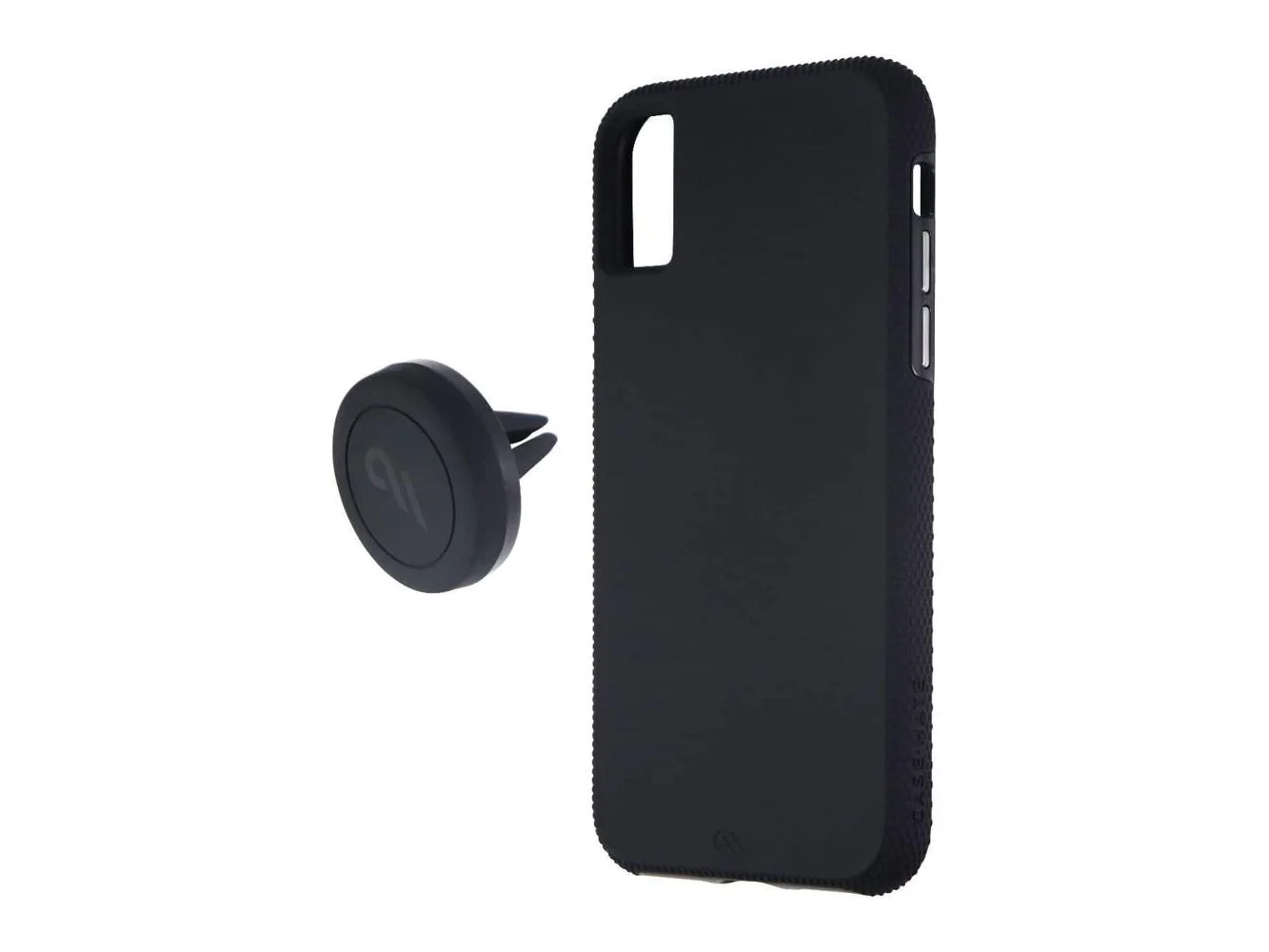 **Case-Mate - Tough Hard Case + Magnetic Car Mount for Apple iPhone Xs/X - Black**