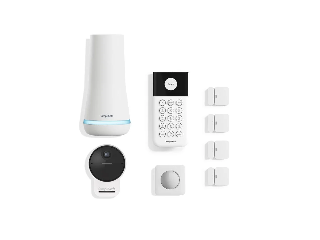 **SimpliSafe - 8pc Outdoor Home Security System - White**