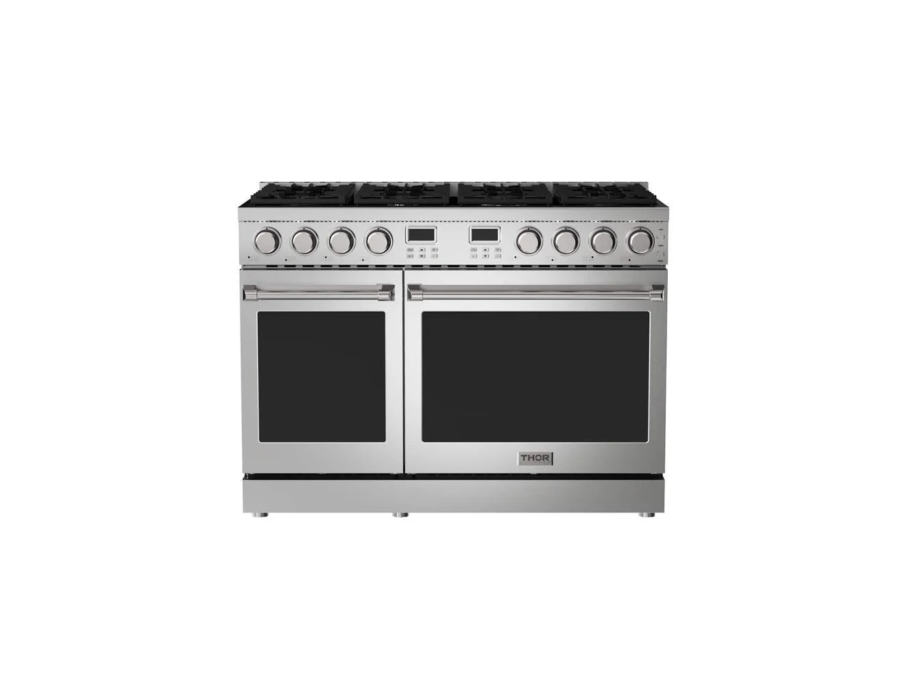 **Thor Kitchen - 48 in. Wide 8 Burner 7.6 Cu. Ft. Contemporary Freestanding Double Oven LP Gas Range - Stainless Steel**