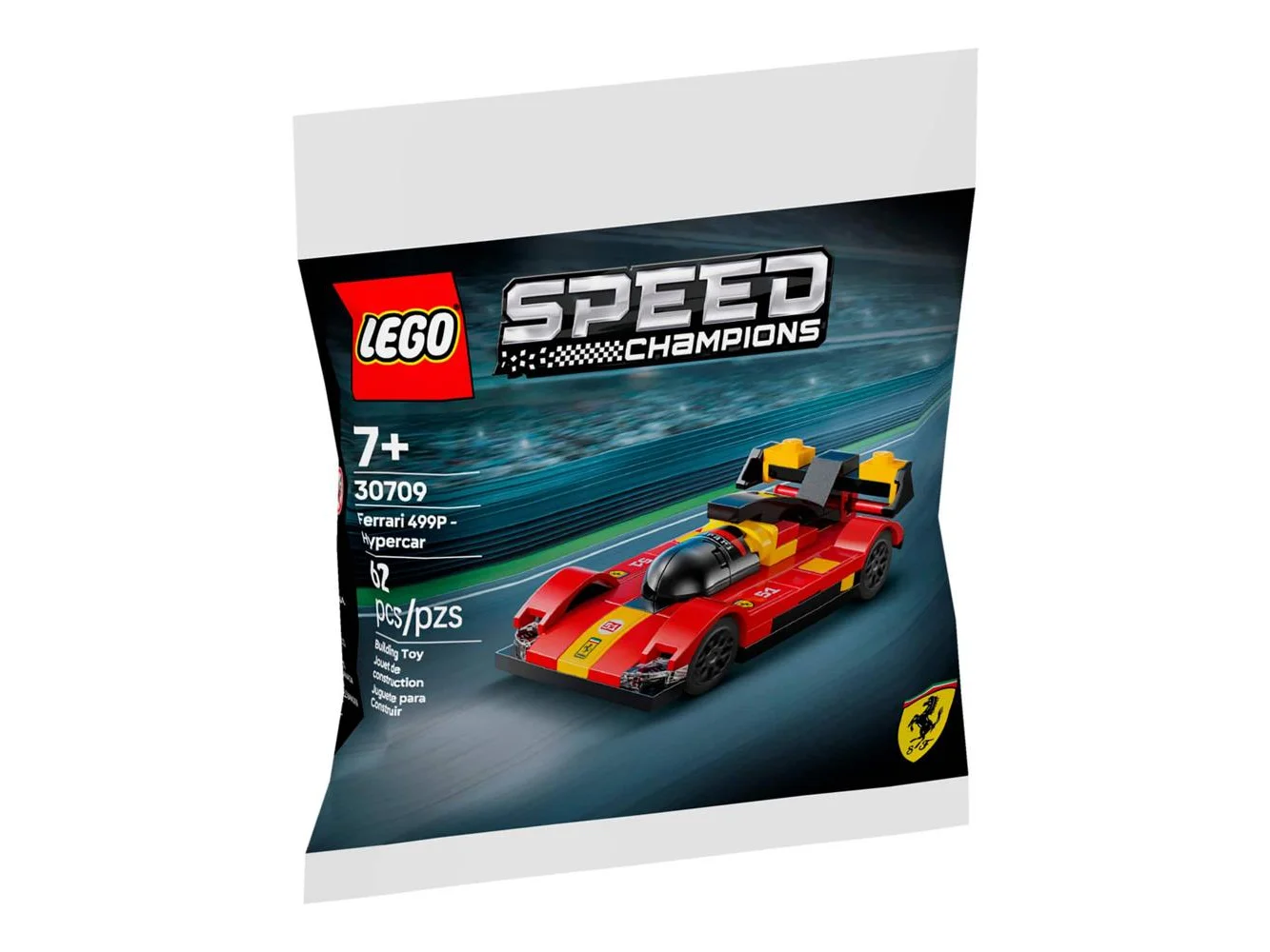 **LEGO - Speed Champions Ferrari 499P - Hypercar Toy 30709**