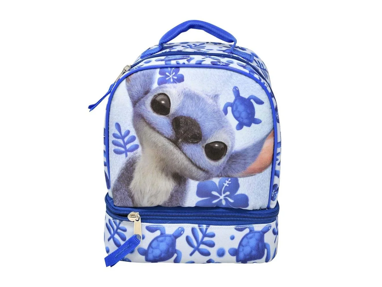 **Disney - Fast Forward Kids Insulated Lunch Bag with Handle Stitch Drop Bottom Rectangle Lunch Bag, Reusable Soft Cooler Lunch Box - Assorted Pre-Pack**