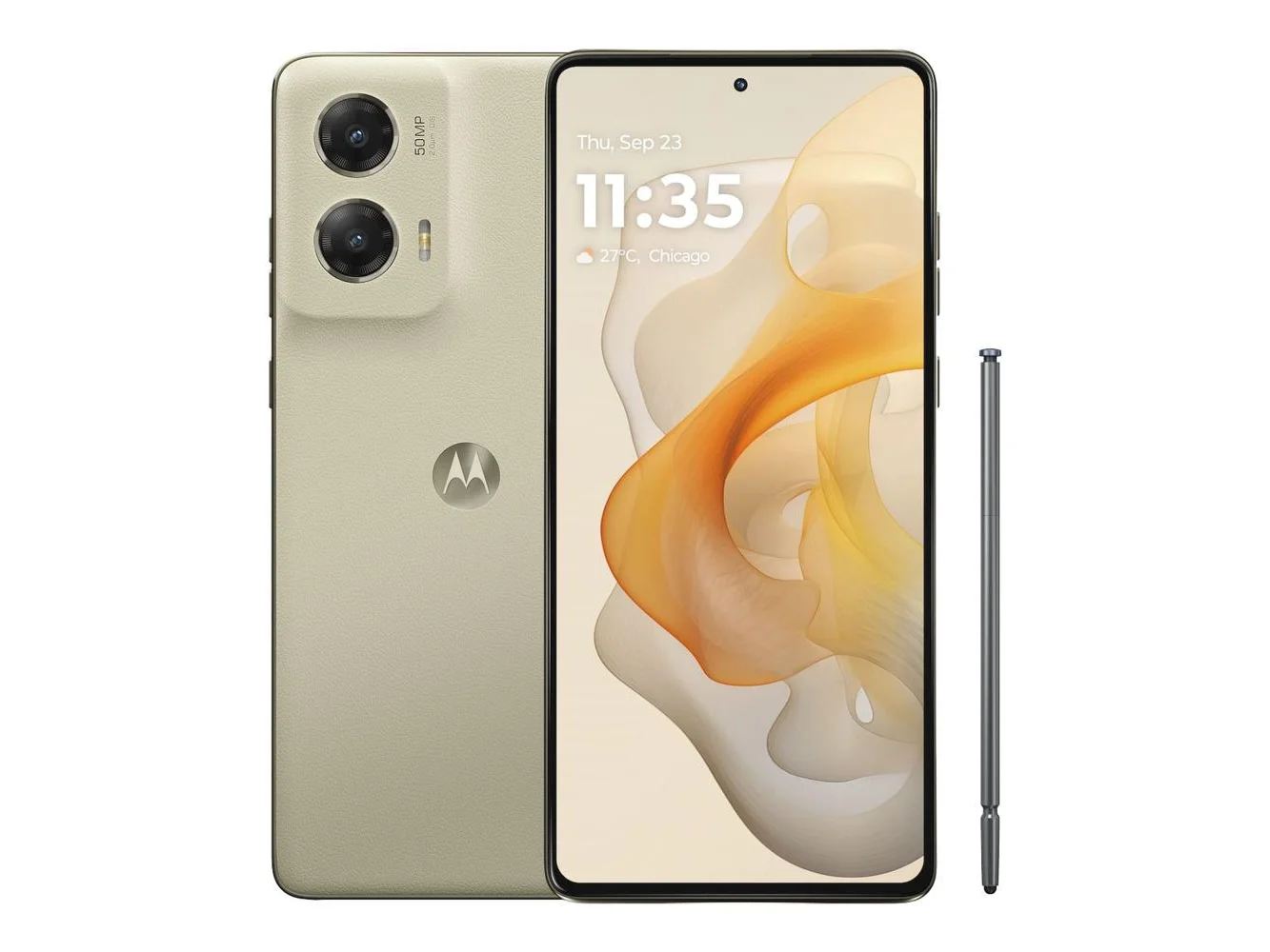 **Motorola - moto g stylus 5G 2024 256GB (Unlocked) - Caramel Latte**