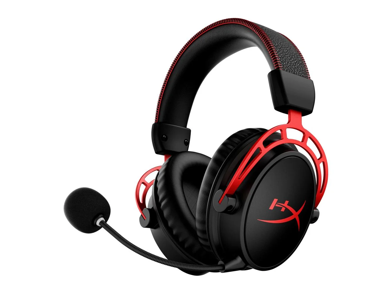**HyperX - Cloud Alpha Wireless Gaming Headset for PC, PS5, and PS4 - Black/Red**