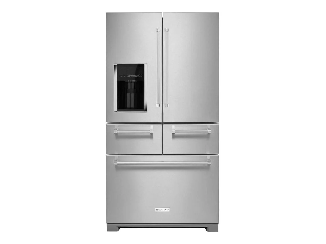 **KitchenAid - 36 in. Wide 25.8 cu. ft. 5-Door French Door Refrigerator - Stainless Steel**