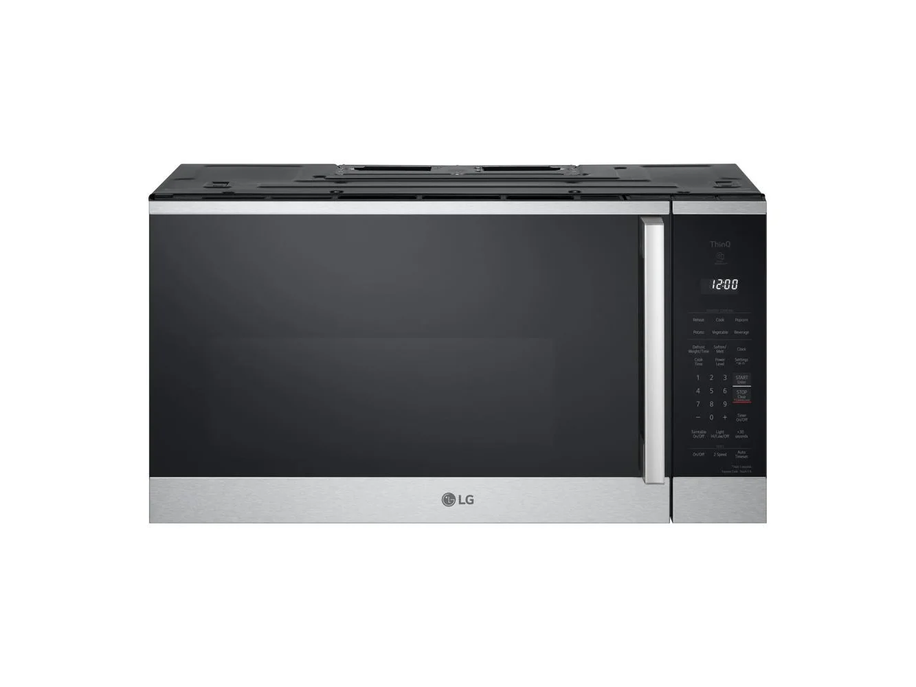 **LG - 1.8 Cu. Ft. Over-The-Range Smart Microwave with Sensor Cooking and EasyClean - Stainless Steel**