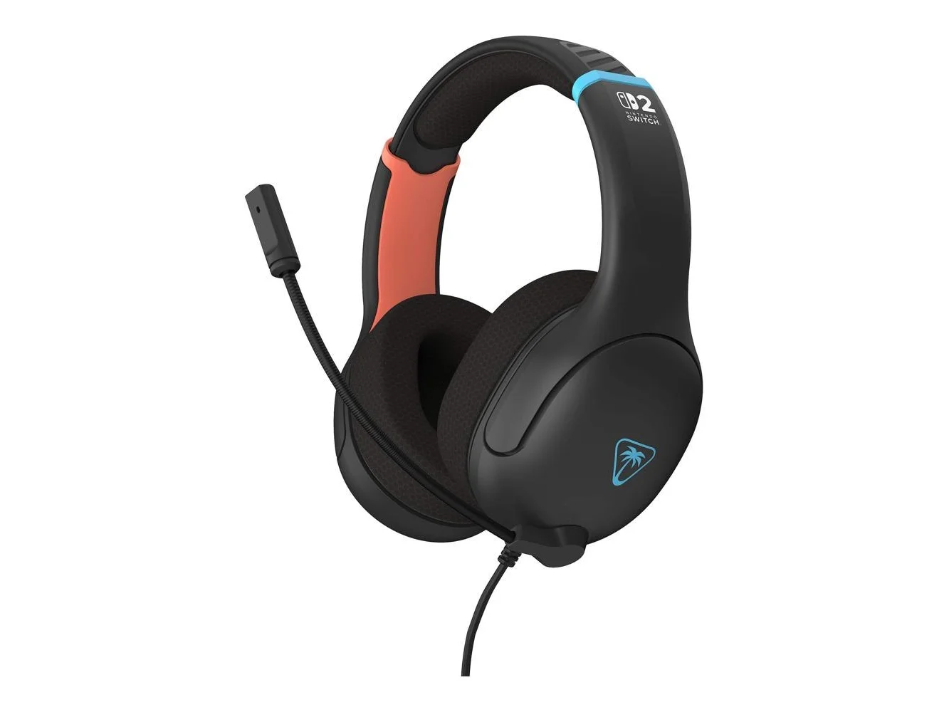 **Turtle Beach - Airlite Fit Wired Over-Ear Gaming Headset for Nintendo Switch 2, Nintendo Switch, Switch Lite & Switch - OLED Model - Charcoal Black**