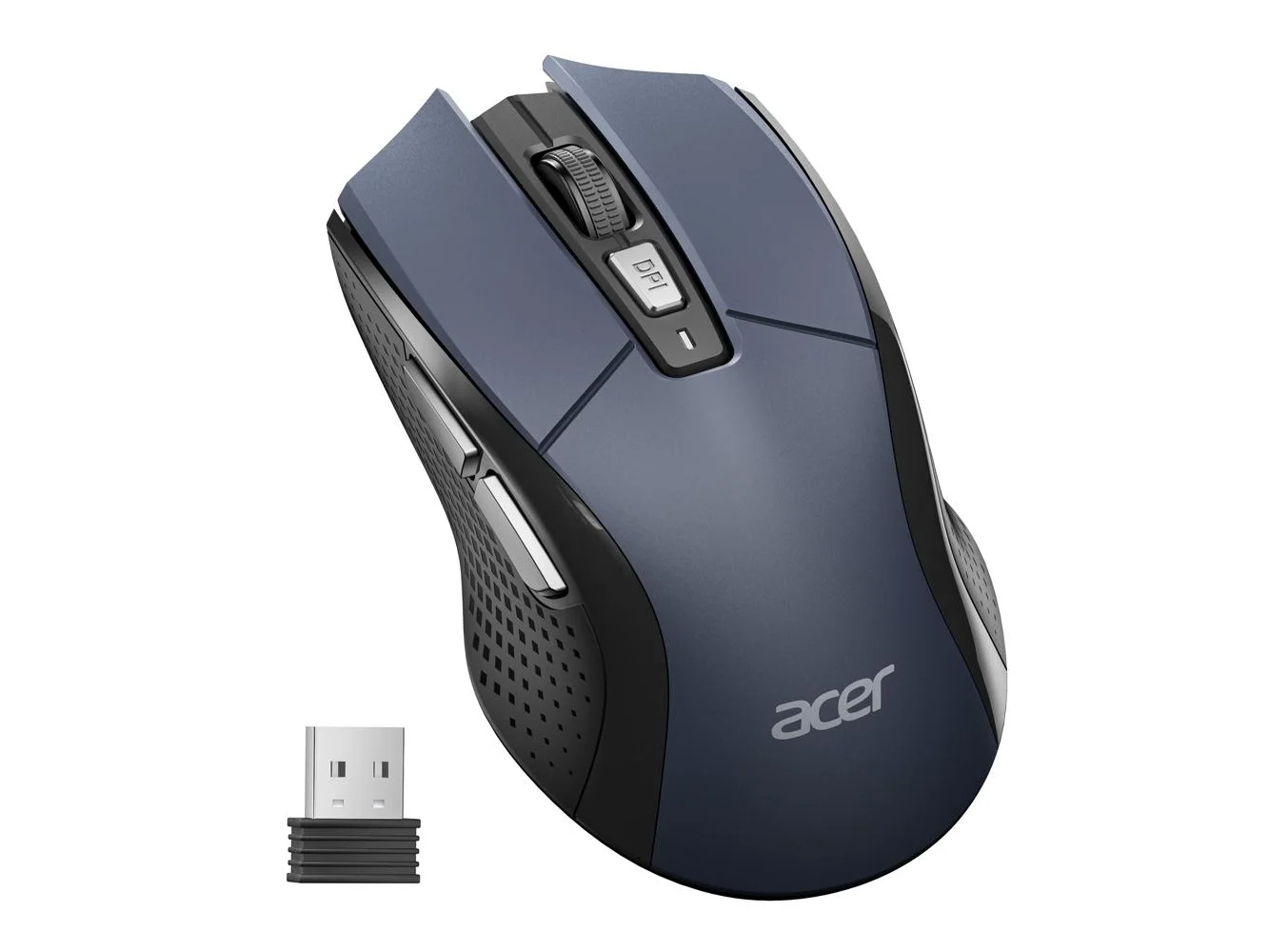 **Acer - Wireless Mouse for Laptop, 2.4GHz Computer Mouse 5 Adjustable DPI Office Cordless USB Mice with USBA Receiver - Wireless - Blue**
