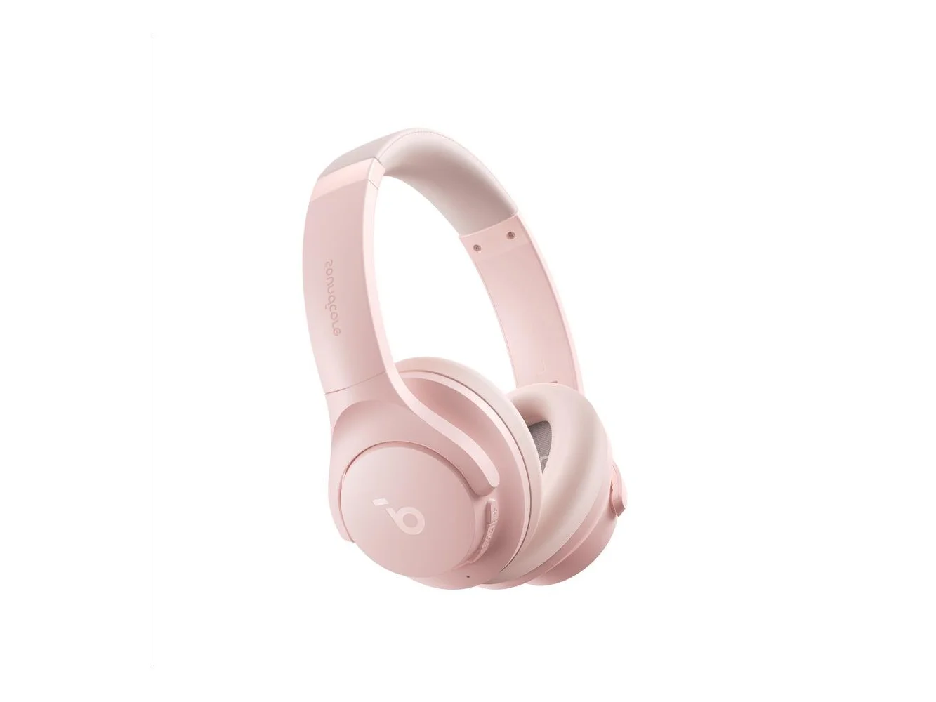 **Soundcore - by Anker Q20i Over-Ear Headphones with Active Noise Cancelling, Deep Bass, and 40-Hour Playtime - Pink**