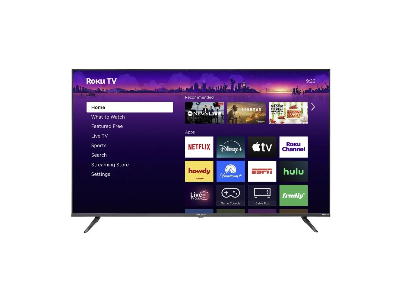 **Pioneer - 55" Class LED 4K UHD Smart Roku TV**