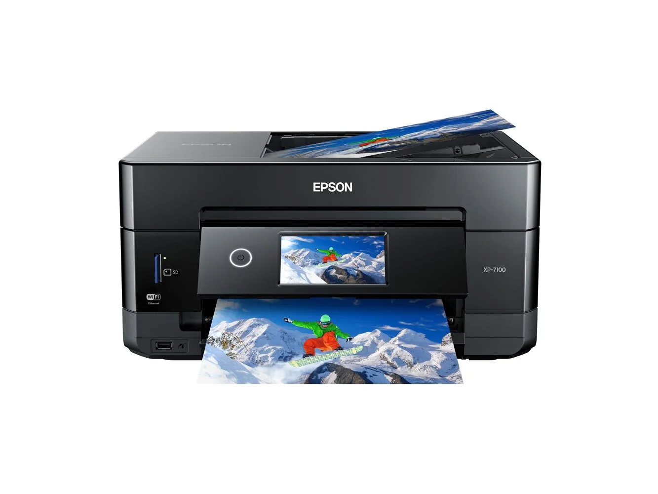 **Epson - Expression Premium XP-7100 Wireless All-In-One Inkjet Printer - Black**