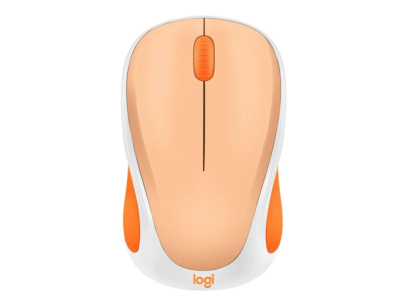 **Logitech - Design Mouse Limited Edition Wireless Optical 3-button Mouse with Broad Compatibility - Wireless - Light Orange**
