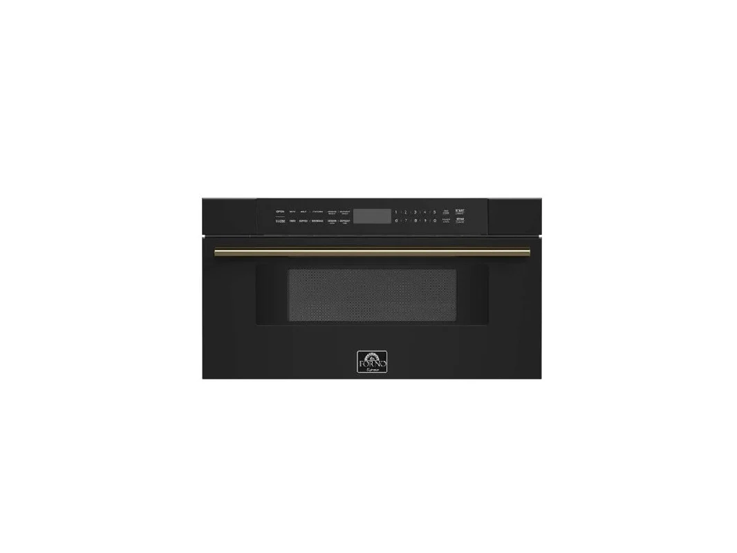 **Forno Appliances - Capoliveri 1.2 cu. ft. Bulit-In Microwave Drawer with Sensor Cooking and Angled Touch Controls - Black**