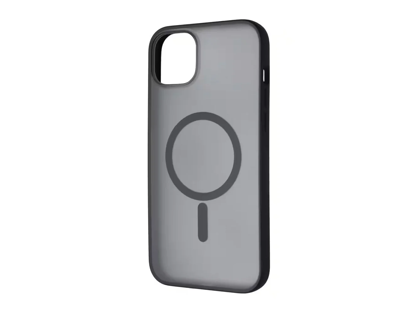 **Verizon - Slim Sustainable Case with MagSafe for iPhone 14 Plus - Smoke - Black**