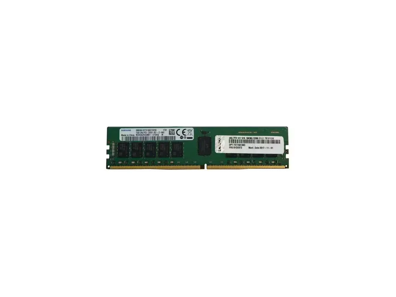 **Lenovo - ThinkSystem C1G7 16GB TruDDR5 5600MHz ECC UDIMM - 16GB RAM - DDR5-5600/PC5-44800 TruDDR5 - 5600MHz Single-rank - Black**