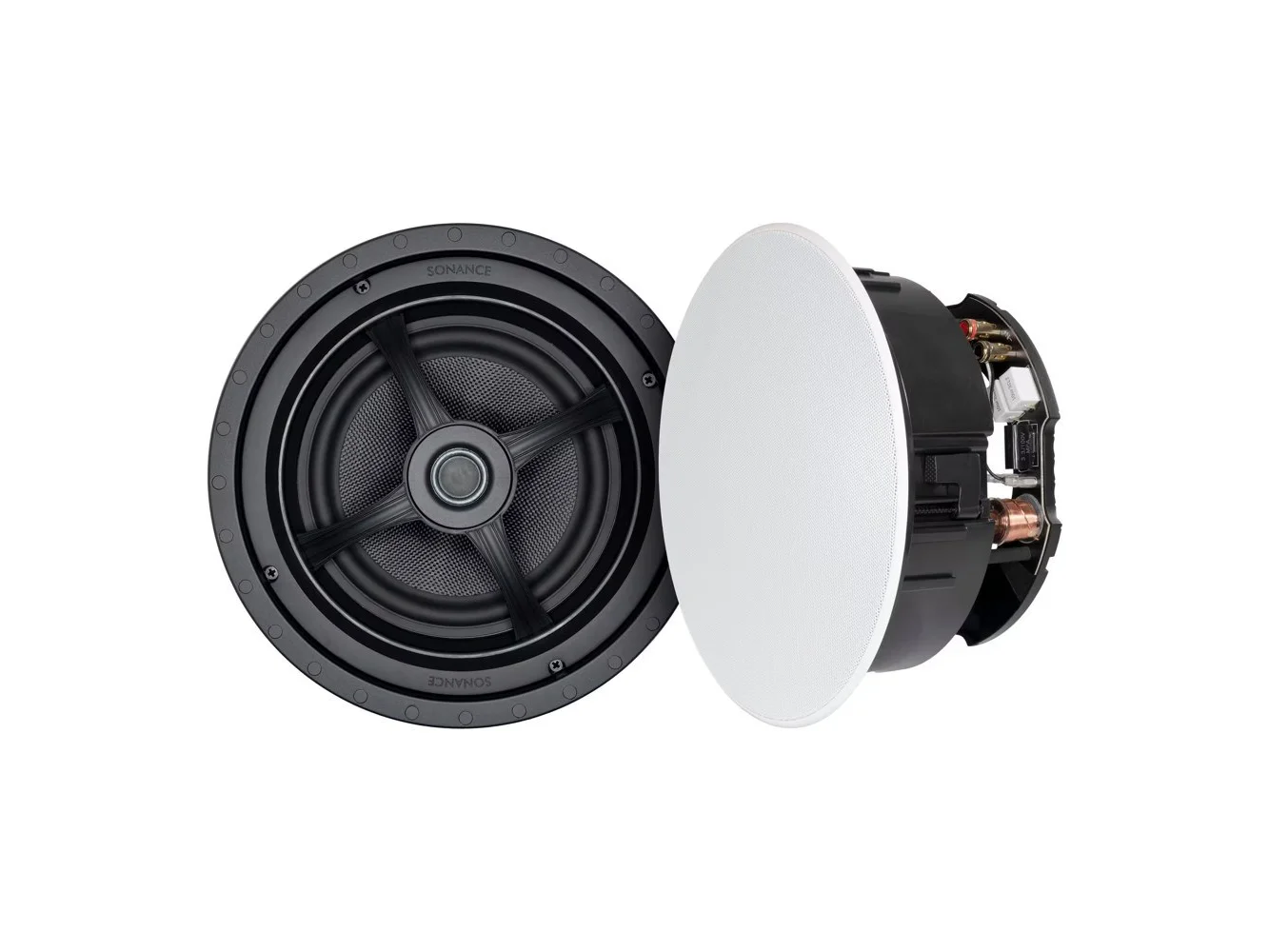 **Sonance - MAG8R - Mag Series 8" 2-Way In Ceiling Speakers (Pair) - Paintable White**
