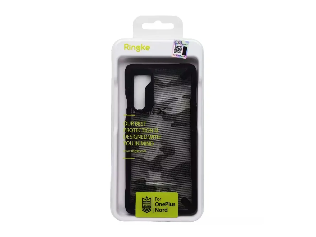 **Ringke Fusion X Series Case for OnePlus Nord - Camo - Black**