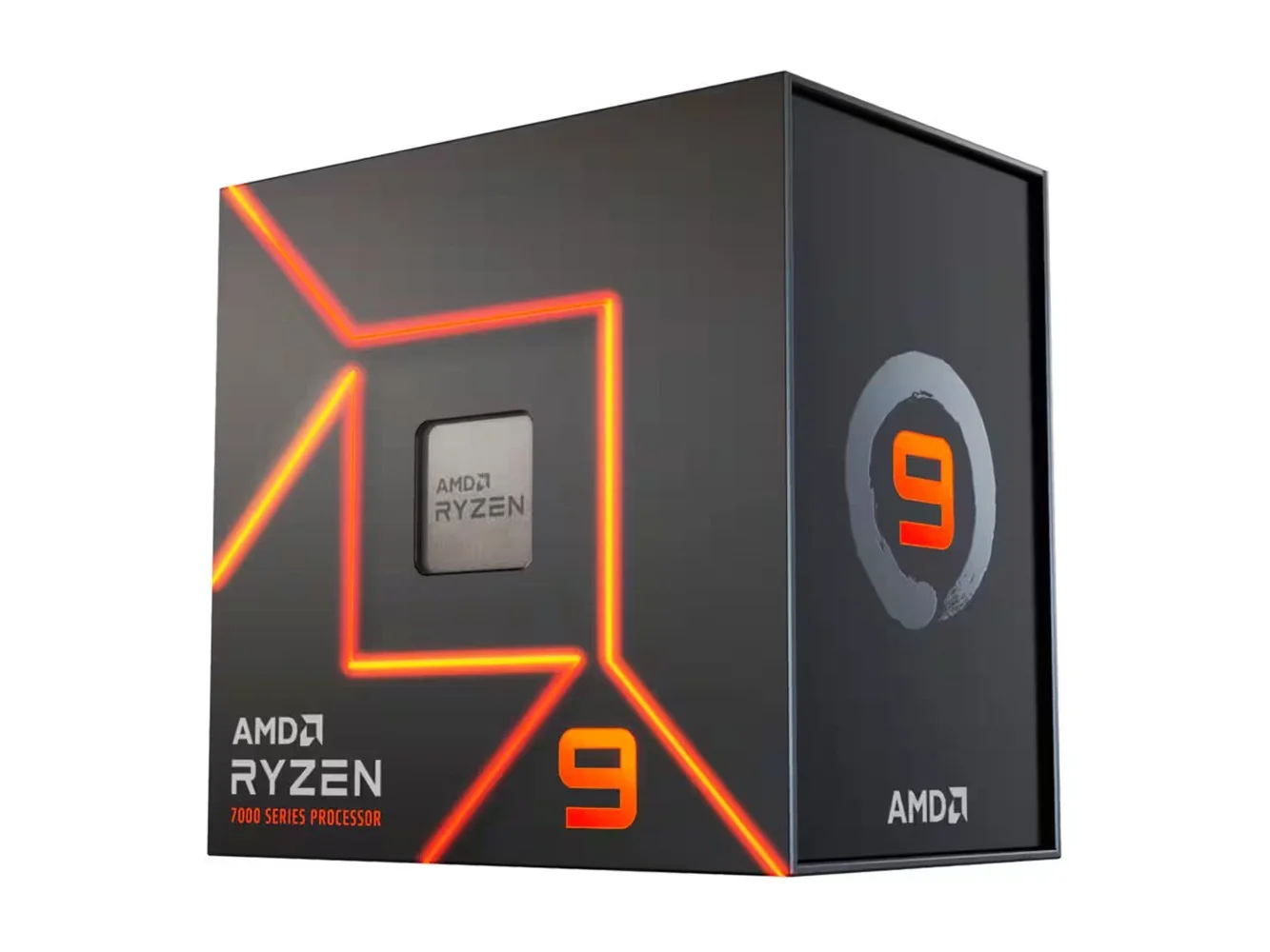 **AMD - Ryzen 9 7900X 12-Core - 24-Thread 4.7 GHz (5.6 GHz Max Boost) Socket AM5 PCI Express 5.0 Unlocked Desktop Processor - Silver**