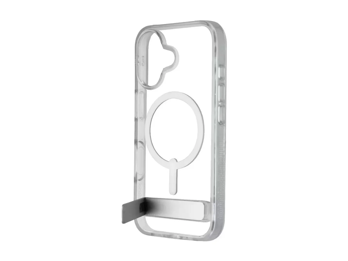 **ZAGG - Crystal Palace Snap Kickstand Case for MagSafe for Apple iPhone 16 - Clear**