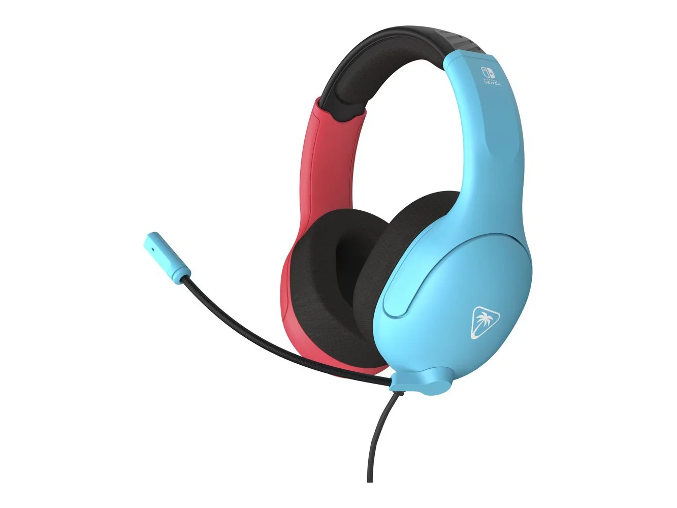 **Turtle Beach - Airlite Fit Wired Over-Ear Gaming Headset for Nintendo Switch, Nintendo Switch Lite & Nintendo Switch - OLED Model - Neon Blue & Red**