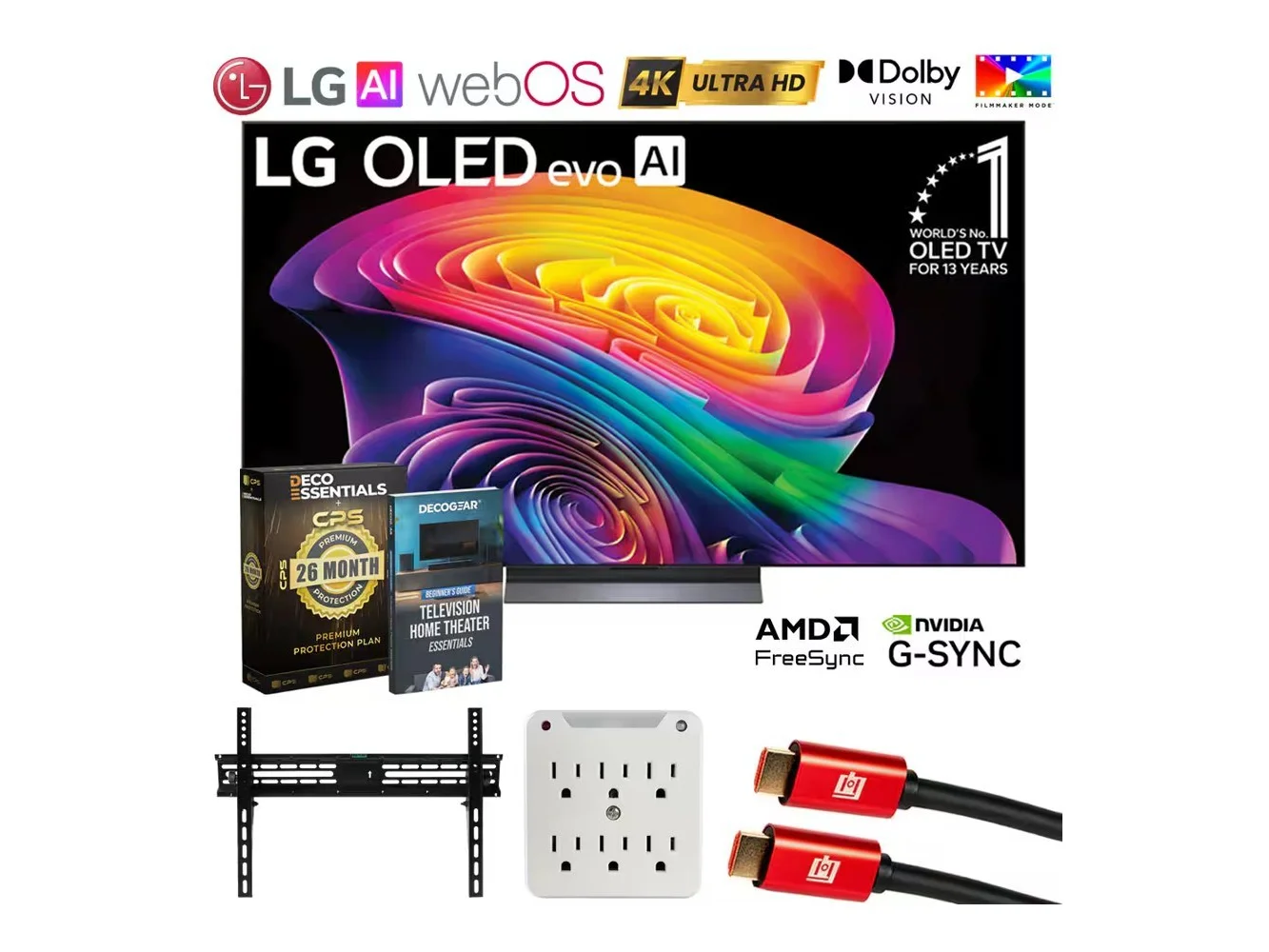 **Bundle - LG - 48 inch OLED evo AI C6 4K Smart webOS TV (2026) + 26 Month Extended Warranty Protection**